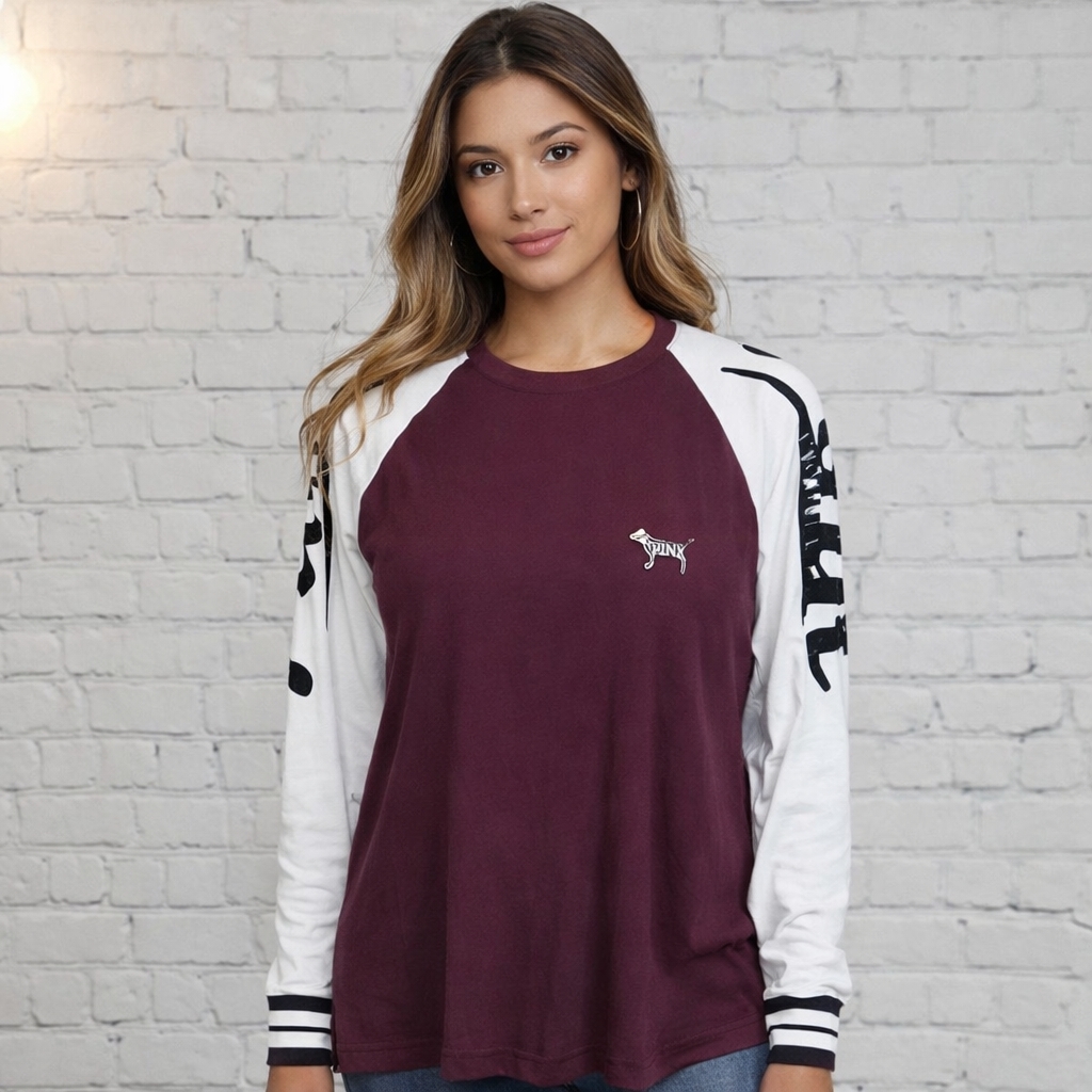 Sequin Pink Victoria's Secret Long Sleeve 019